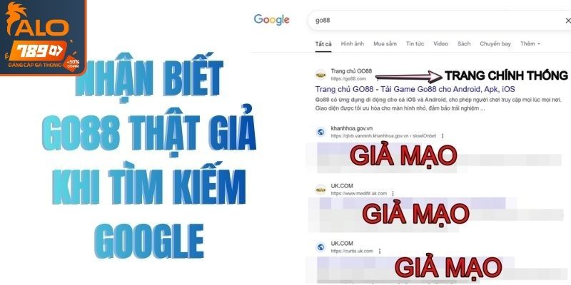 Go88 bị giả mạo và những thủ đoạn đánh lừa người chơi